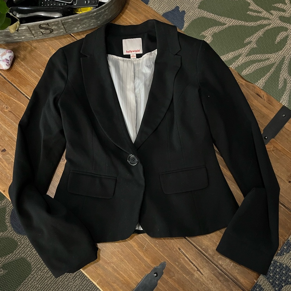 Hollywoud black blazer size medium.